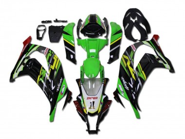 Comprare Carena Moto Kawasaki ZX10R 2011-2015 - Verde Giallo Nero Lucido Rosso Showr 1