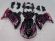 Comprare Carena Moto Kawasaki ZX14R ZZR1400 2006-2011 - Nero Lucido Rosso Rosa Fiamma