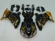Comprare Carena Moto Kawasaki ZX14R ZZR1400 2006-2011 - Nero Lucido Oro Fiamma