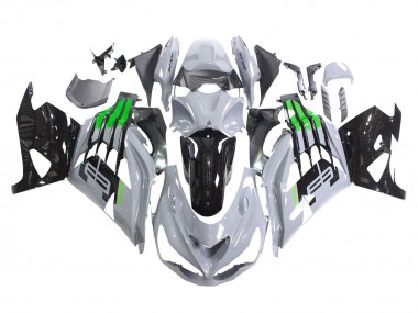 Comprare Carena Moto Kawasaki ZX14R ZZR1400 2012-2024 - Grigio Verde Nero