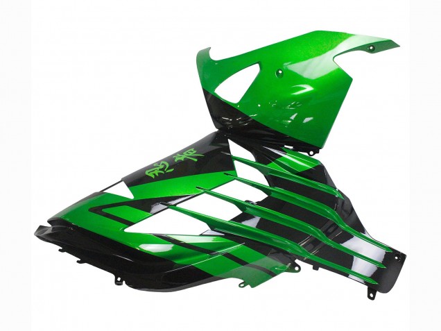 Comprare Kit Carena Moto Kawasaki ZX14R ZZR1400 2012-2024 - Verde Nero Lucido