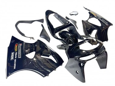Comprare Carena Moto Kawasaki ZX6R 1998-1999 - Nero Lucido Giallo Elf Bridgestone
