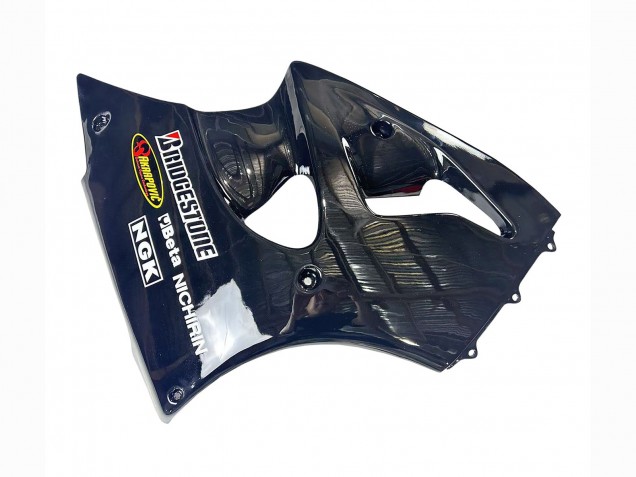 Comprare Carena Moto Kawasaki ZX6R 1998-1999 - Nero Lucido Giallo Elf Bridgestone