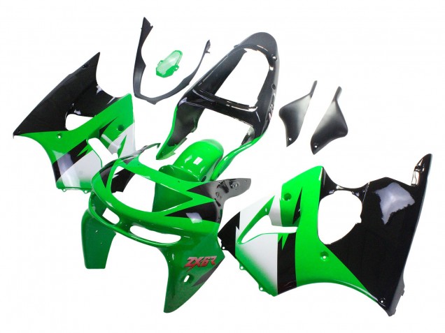 Comprare Carena Moto Kawasaki ZX6R 1998-1999 - Verde Bianco Nero Lucido