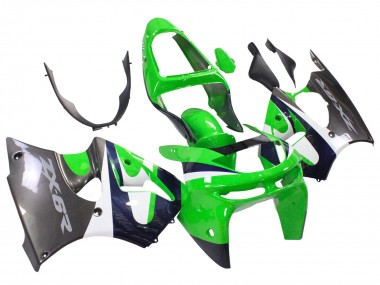 Comprare Carena Moto Kawasaki ZX6R 1998-1999 - Verde Bianco Blu Scuro Argento
