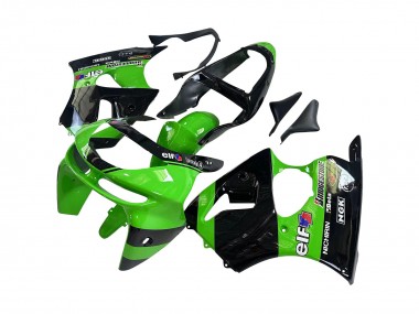 Comprare Carena Moto Kawasaki ZX6R 1998-1999 - Verde Nero Lucido Elf Bridgestone