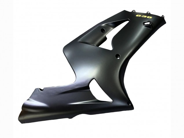 Comprare Carena Moto Kawasaki ZX6R 2003-2004 - Nero Opaco Oro 636