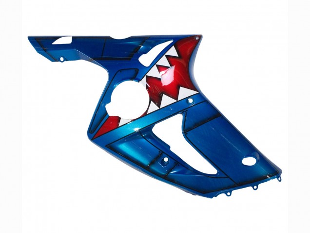 Comprare Carena Moto Kawasaki ZX6R 2003-2004 - Blu Bianco Rosso Squalo