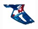 Comprare Carena Moto Kawasaki ZX6R 2003-2004 - Blu Bianco Rosso Squalo