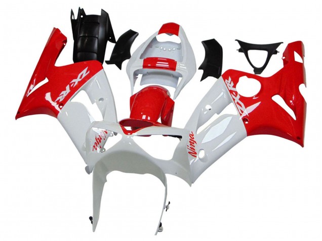 Comprare Carena Moto Kawasaki ZX6R 2003-2004 - Bianco Rosso