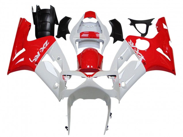 Comprare Carena Moto Kawasaki ZX6R 2003-2004 - Bianco Rosso