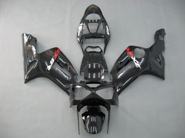 Comprare Carena Moto Kawasaki ZX6R 2003-2004 - Nero Lucido