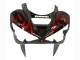 Comprare Carena Moto Kawasaki ZX6R 2003-2004 - Nero Lucido Rosso Fiamma