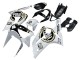 Comprare Carena Moto Kawasaki ZX6R 2003-2004 - Bianco Nero Motul Lucky Strike