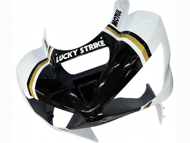 Comprare Carena Moto Kawasaki ZX6R 2003-2004 - Bianco Nero Motul Lucky Strike
