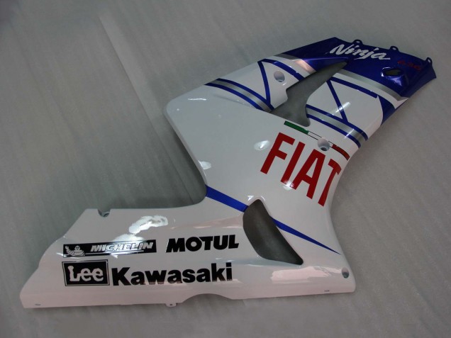 Comprare Carena Moto Kawasaki ZX6R 2003-2004 - Bianco Blu Rosso Fiat