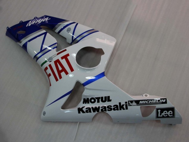 Comprare Carena Moto Kawasaki ZX6R 2003-2004 - Bianco Blu Rosso Fiat