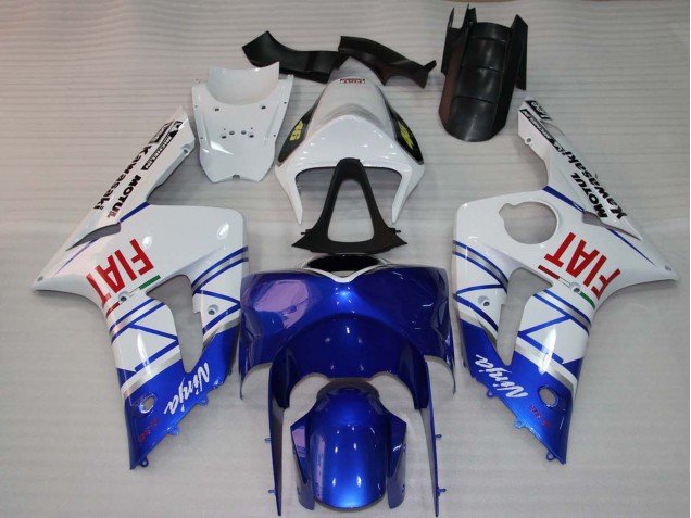 Comprare Carena Moto Kawasaki ZX6R 2003-2004 - Bianco Blu Rosso Fiat