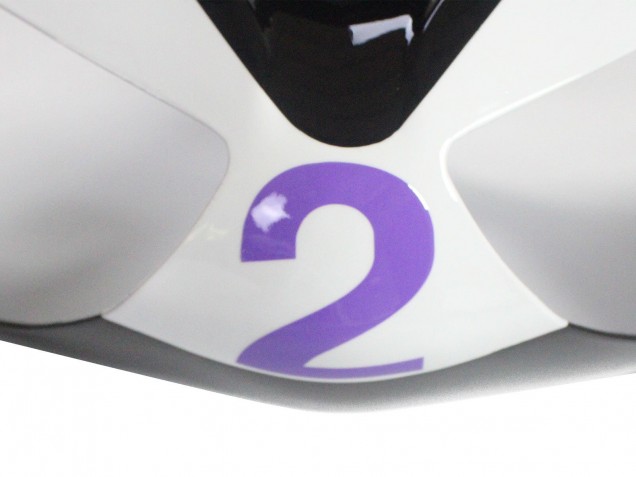Comprare Carena Moto Kawasaki ZX6R 2005-2006 - Bianco Viola Nero Rizoma Playboy DENSO