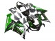Comprare Carena Moto Kawasaki ZX6R 2005-2006 - Nero Lucido Verde Fiamma