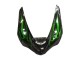 Comprare Carena Moto Kawasaki ZX6R 2005-2006 - Nero Lucido Verde Fiamma