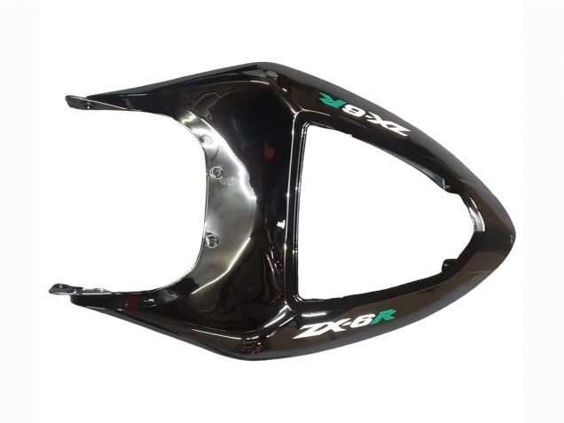 Comprare Carena Moto Kawasaki ZX6R 2005-2006 - Nero Lucido Verde Fiamma
