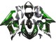 Comprare Carena Moto Kawasaki ZX6R 2005-2006 - Nero Lucido Verde Fiamma