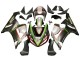 Comprare Carena Moto Kawasaki ZX6R 2005-2006 - Nero Argento Verde Rosso K-26