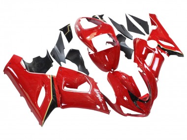 Comprare Carena Moto Kawasaki ZX6R 2005-2006 - Rosso Giallo Nero