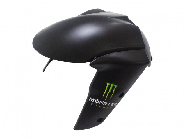 Comprare Carena Moto Kawasaki ZX6R 2007-2008 - Nero Bianco Rosso Bianco Nevicare Decal Ninja Elf