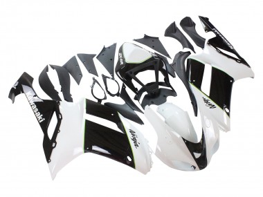 Comprare Carena Moto Kawasaki ZX6R 2007-2008 - Nero Bianco Ninja