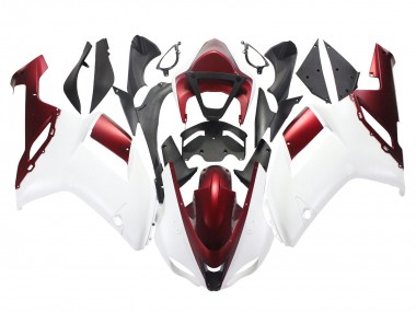Comprare Carena Moto Kawasaki ZX6R 2007-2008 - Bianco Rosso