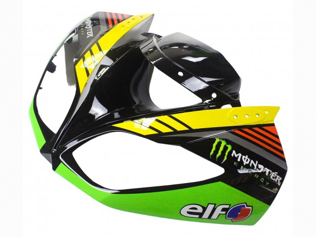 Comprare Carena Moto Kawasaki ZX6R 2009-2012 - Verde Nero Lucido Giallo Bianco Rosso Elf Mostro