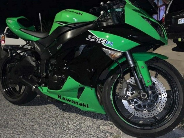 Comprare Carena Moto Kawasaki ZX6R 2009-2012 - Verde Nero Lucido