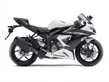 Comprare Carena Moto Kawasaki ZX6R 2009-2012 - Bianco Nero Opaco