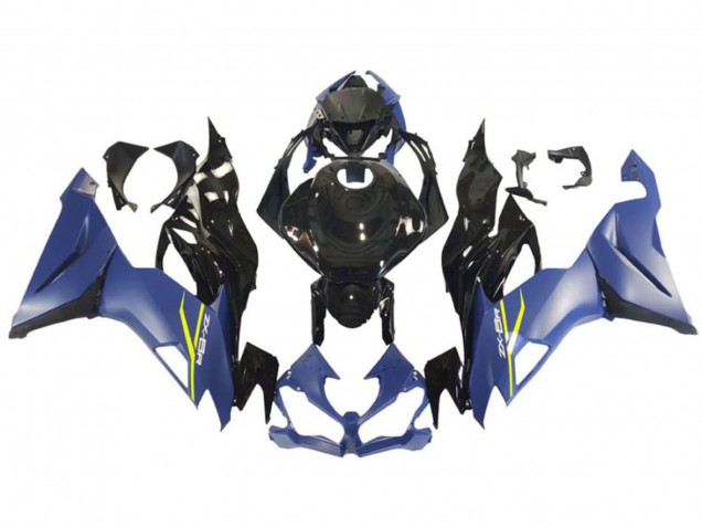 Comprare Carena Moto Kawasaki ZX6R 2009-2012 - Blu Nero Lucido Giallo