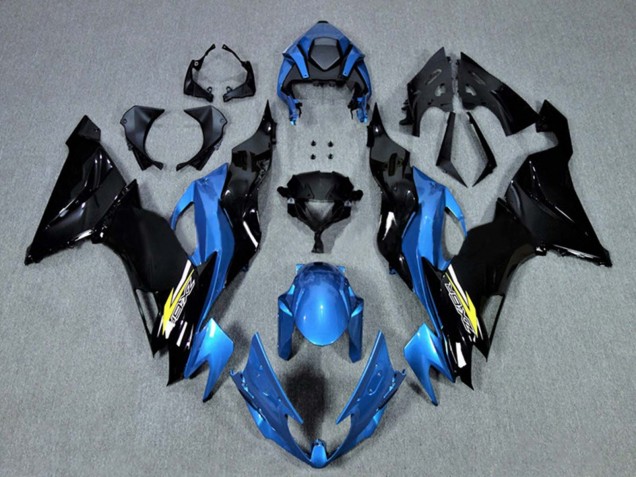 Comprare Carena Moto Kawasaki ZX6R 2009-2012 - Blu Nero Lucido Giallo