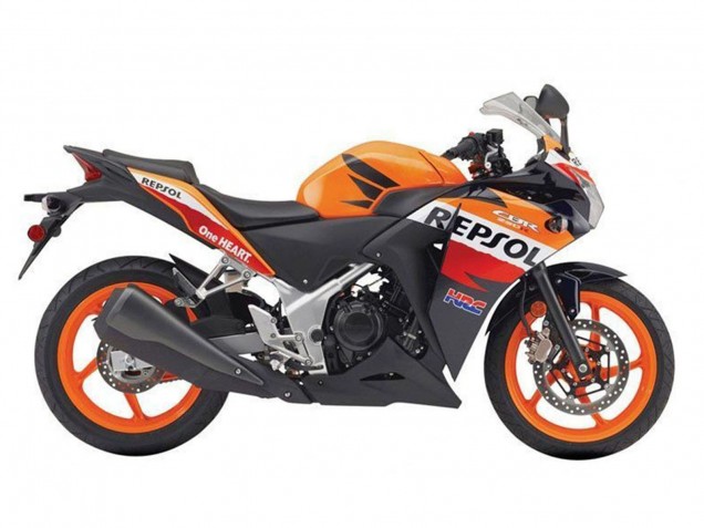 Comprare Carena Moto Honda CBR250RR 2011-2015 - Arancia Bianco Rosso Nero Lucido Repsol HRC
