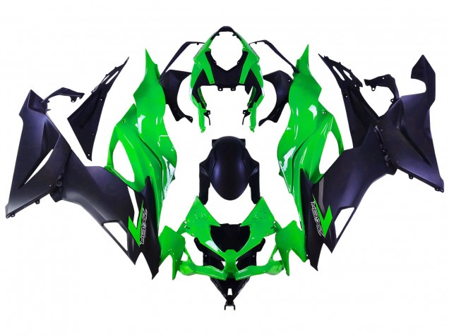 Comprare Carena Moto Kawasaki ZX6R 2019-2022 - Verde Nero Opaco