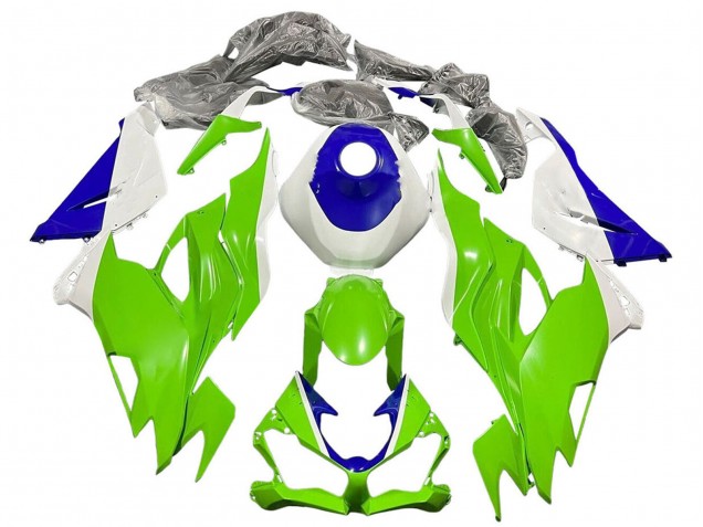 Comprare Carena Moto Kawasaki ZX6R 2019-2022 - Bianco Blu Verde