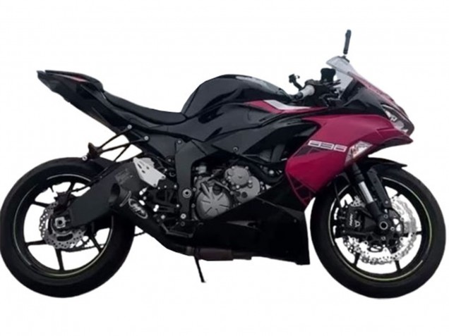 Comprare Carena Moto Kawasaki ZX6R 2019-2022 - Nero Lucido Rosa Ninja
