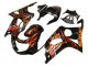 Comprare Carena Moto Suzuki GSXR1000 2000-2002 - Nero Lucido Arancia Fiamma