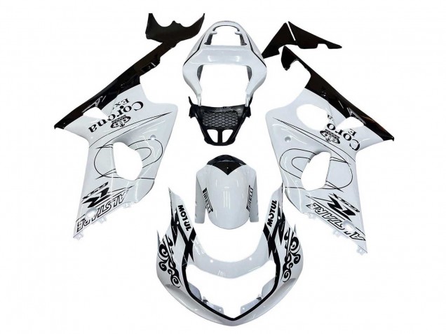 Comprare Carena Moto Suzuki GSXR1000 2000-2002 - Bianco Nero Motul Corona