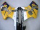 Comprare Carena Moto Suzuki GSXR1000 2000-2002 - Giallo Blu Scuro Bianco Motul Corona