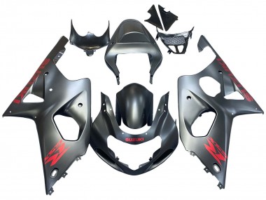 Comprare Carena Moto Suzuki GSXR1000 2000-2002 - Grigio Opaco Rosso Decal