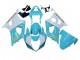 Comprare Carena Moto Suzuki GSXR 1000 2003-2004 - Bianco Azzurro Chiaro Oro