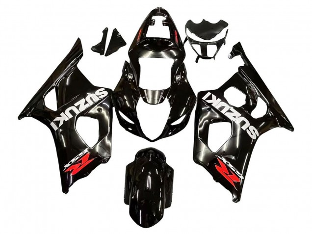Comprare Carena Moto Suzuki GSXR 1000 2003-2004 - Nero Lucido Bianco Rosso Decals