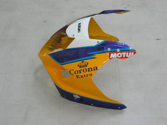 Comprare Carena Moto Suzuki GSXR 1000 2003-2004 - Giallo Bianco Blu Nero Corona