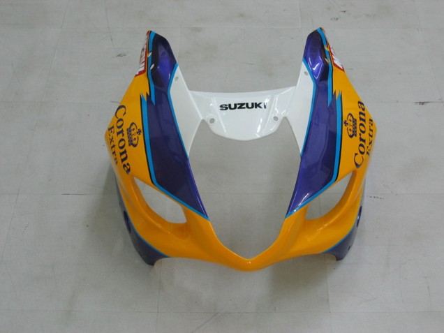 Comprare Carena Moto Suzuki GSXR 1000 2003-2004 - Giallo Bianco Blu Nero Corona