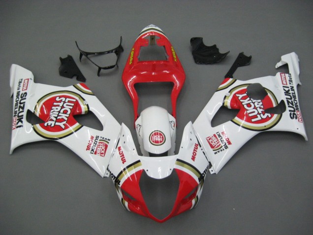 Comprare Carena Moto Suzuki GSXR 1000 2003-2004 - Bianco Rosso Motul Lucky Strike